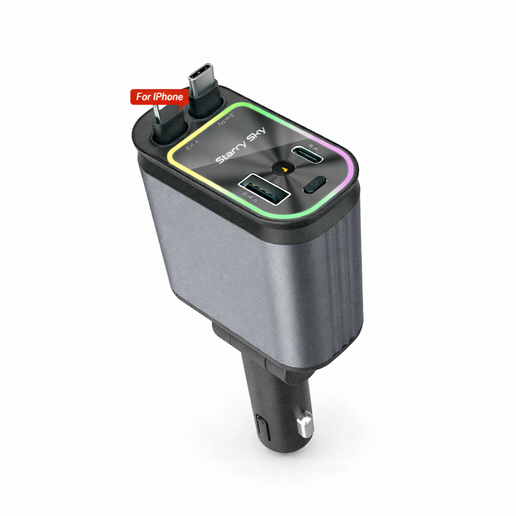 MountPlus 120W Fast Car Charger (4-in-1)